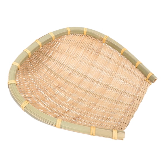 NICEXMAS Nicexmas Bamboo Woven Basket Multipurpose Home Storage with Stackable and Drainage Design