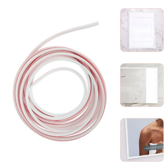 NICEXMAS PVC Tile Seam Strip 1 Roll For Wall Decoration Self-Adhesive Multipurpose Sealing 500In X 0.39In