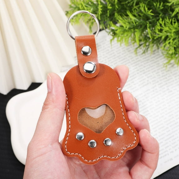 NICEXMAS Pet Memorial Keychain Dog Keepsake Keychain Dog Hair Container Keychain Pet Keepsake Keychain Refillable Pendant Keychain