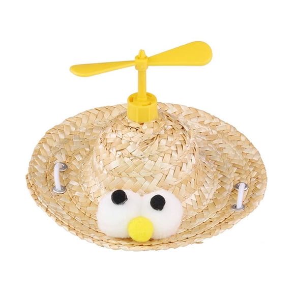 NICEXMAS Straw Hat for Dogs, Woven Material with Design, Ideal Pet Accessory for Photos and Outdoor Use