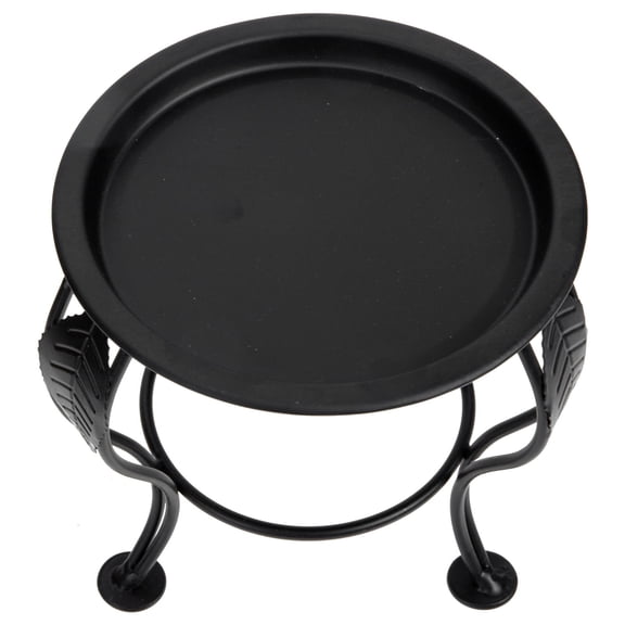 NICEXMAS Iron Flowerpot Holder Black Durable Indoor Plant Stand for Home