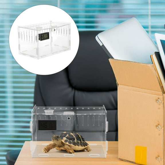 NICEXMAS Terrarium for Reptile Acrylic Transparent 1Pack For Breeding