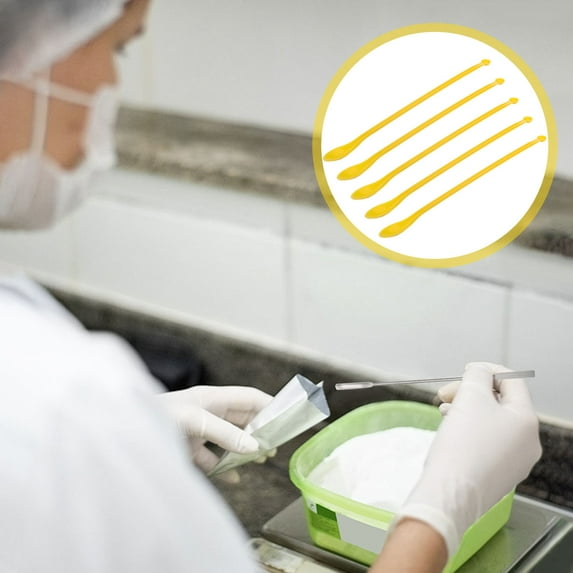 NICEXMAS Plastic Scoop Sampling ula Green Compact for Powder and Granules 50Pcs