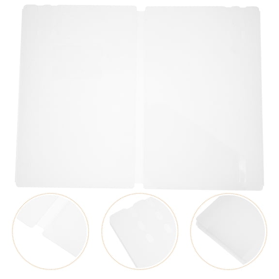 NICEXMAS Clear Plastic Sneeze Guard Panel with Stable Self Standing Barrier for Desk