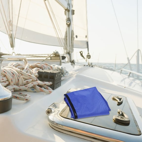 NICEXMAS Durable Blue Bimini Top Cover for Boats Waterproof 600D Oxford Fabric Sun Shade Protection