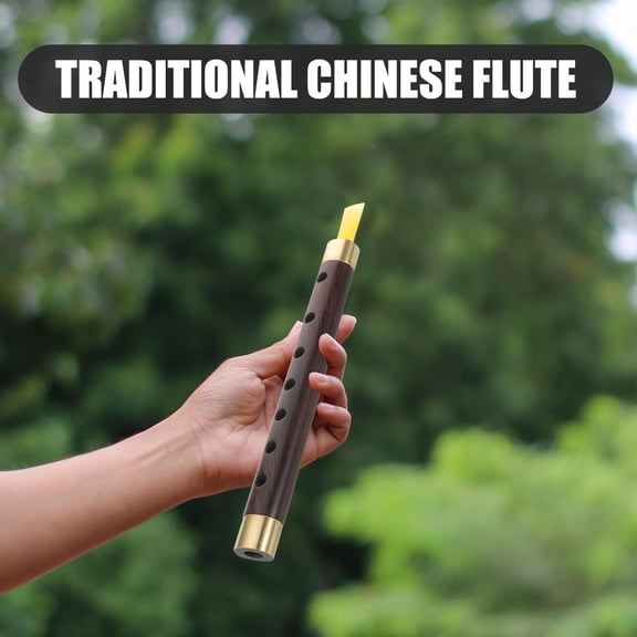 NICEXMAS Portable Brown Ebony Flute for Folk and Traditional Chinese Music Performance and Expression