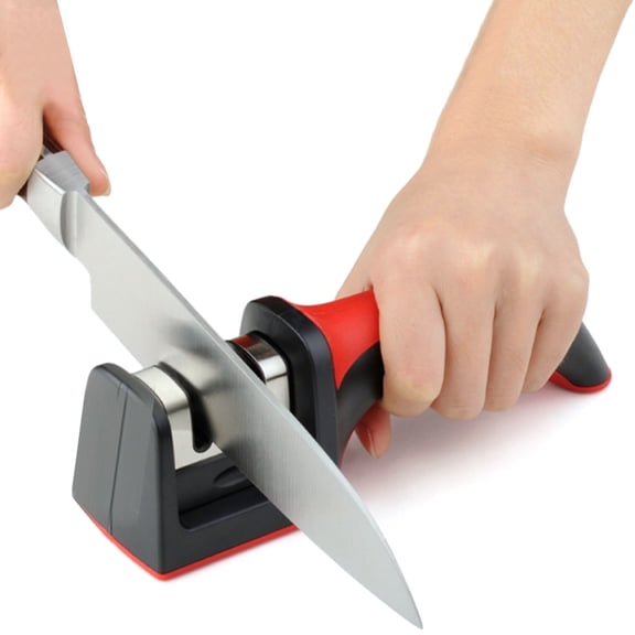 NICEXMAS Robust Kitchen Sharpener with Coarse Fine Grinding and Portable Design for Office Use