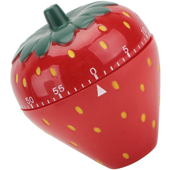 NICEXMAS Heart Shaped Mechanical Timer Red Kitchen Decor for Cooking and Baking Timekeeping