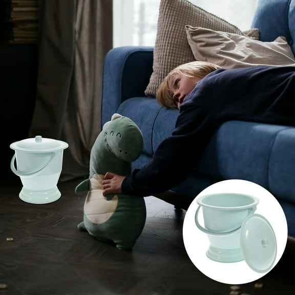 NICEXMAS Potty Urine Pot Portable Urine Pot Baby 25.50X25.50X22.00CM Blue