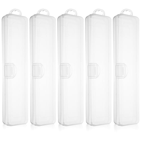 NICEXMAS Pp Plastic Makeup Brush Storage Box Toothbrush Toothpaste Travel Case Portable Holder 5pcs Organizer