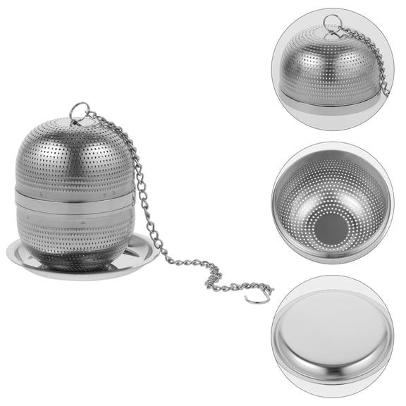NICEXMAS Practical Plated Silver Metal Tea Infuser Ball for Loose Leaf Tea Cups and Teapots