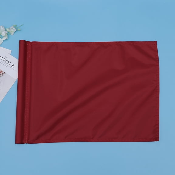 NICEXMAS Portable Red Golf Practice Flag for Putting Green, Tear-Resistant Golf Training Flag