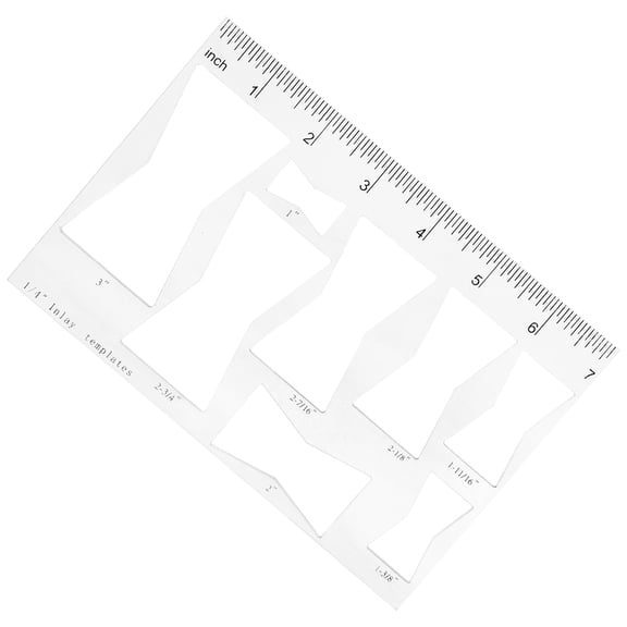 NICEXMAS Acrylic Bow Tie Router Template for Woodworking, Decorative Crafts, Wood Joinery, and Professional Projects