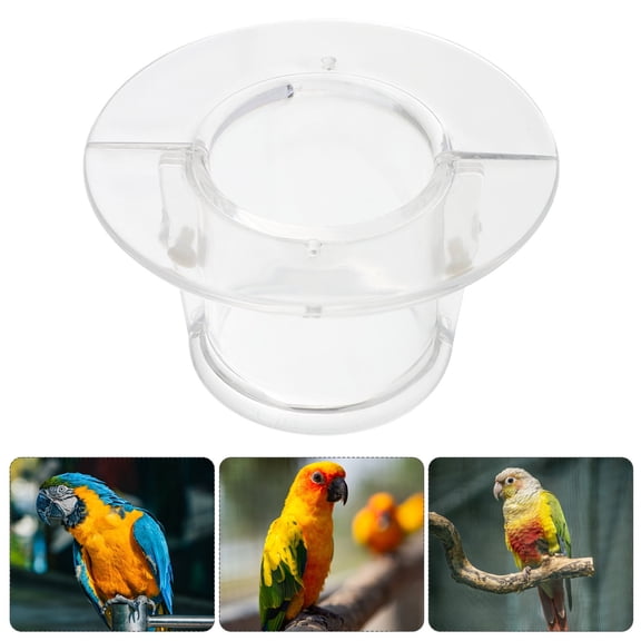 NICEXMAS Protective Bird Collar for Cockatoo Acrylic Transparent 1Pack