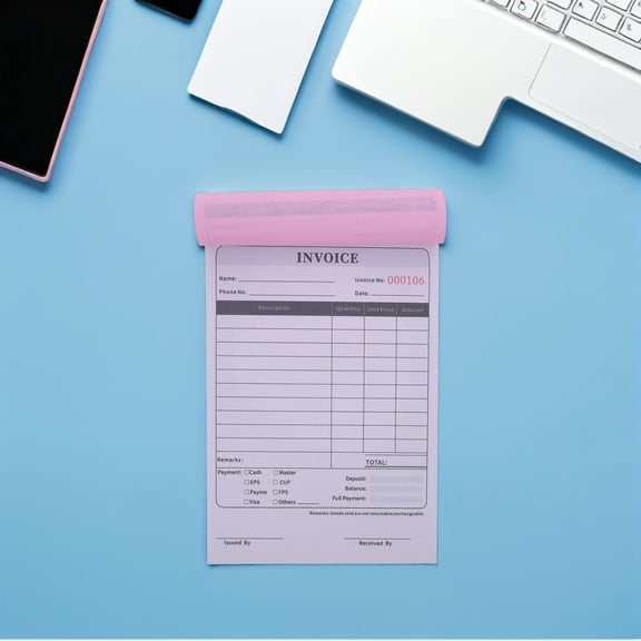 NICEXMAS Small Business Purchase Order Receipt Book with Universal System Compatibility and Transport-Ready Paper