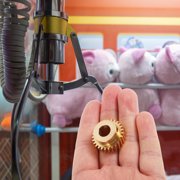 NICEXMAS Golden Metal Pinion Motor Gear for Vending Machine Repair and Improved Performance
