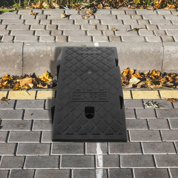 NICEXMAS Black Plastic Slope Ramp Pad for Car Thresholds Furniture and Outdoor Mobility Use