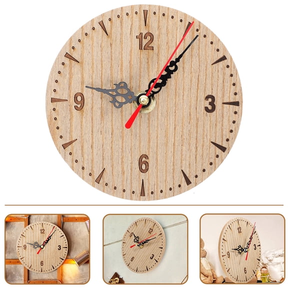 NICEXMAS Retro Round Wall Clock Artistic 1Pack