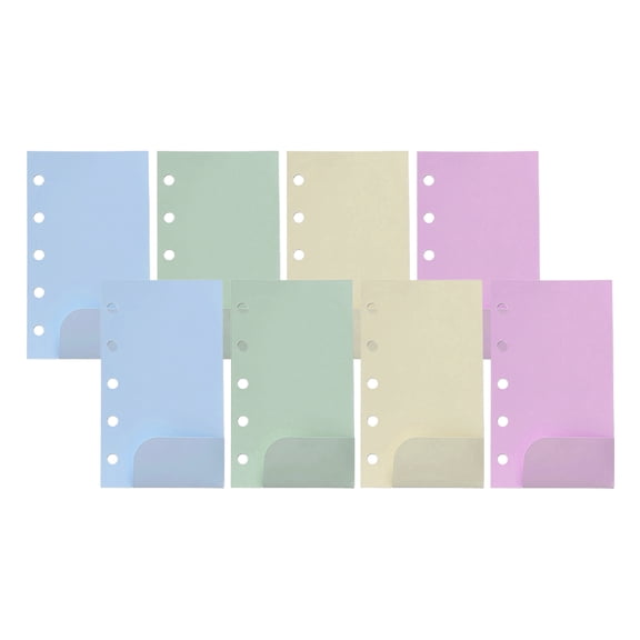 NICEXMAS Reusable Budget Book Insert Pockets, Assorted Colors, Lightweight Binder Accessories for Home and Office Organization