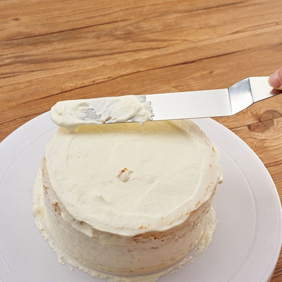 NICEXMAS Revolving Cake Stands White 360 Degrees Rotation Tool for Cooks 1Pcs