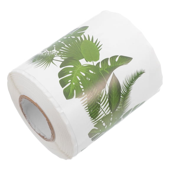 NICEXMAS Self Adhesive Decorative Border Paper with Green Tree Leaf Design for Bulletin Boards