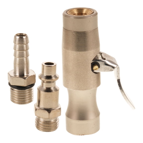 NICEXMAS Self Locking Tire Inflator Chuck Plated Silver for Quick Inflation and Accurate Pressure Maintenance