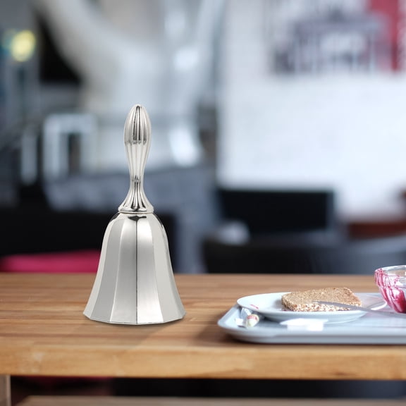 NICEXMAS Service Bell Zine-alloy Bell Silver Retro Home Decoration 1Pack