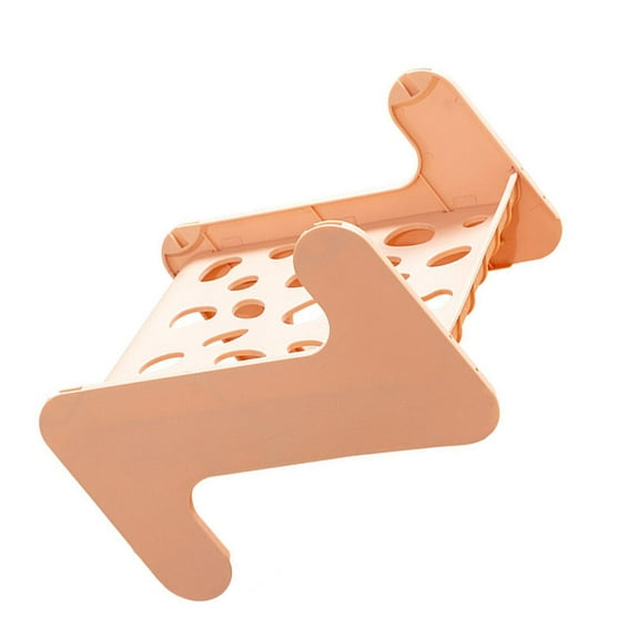 NICEXMAS 1Pcs Ventilated Plastic Shoe Shelf Rack Pink Simple Design for Home Use
