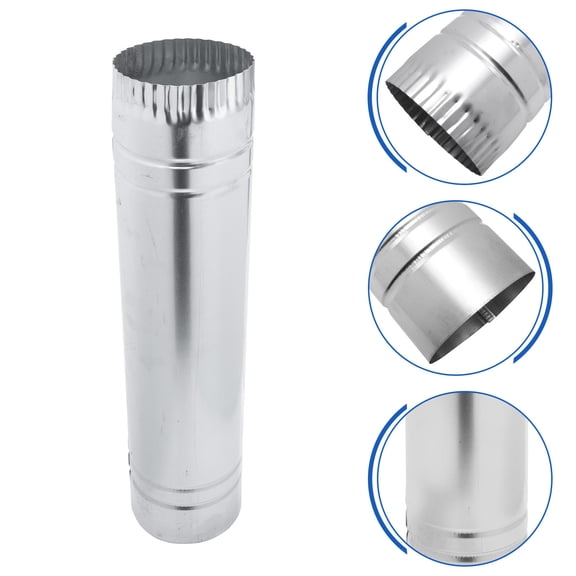NICEXMAS Iron Extended Chimney Pipe for Stove Exhaust, 1 Piece, Restaurant Kitchen Ventilation