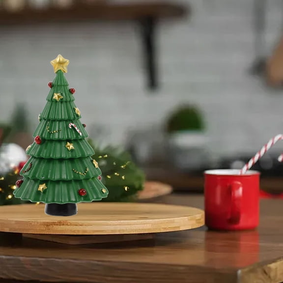 NICEXMAS Small Green Christmas Tree Tabletop Decor for Holiday & Winter Scenes, 1 Piece Festive Seasonal Home Decoration