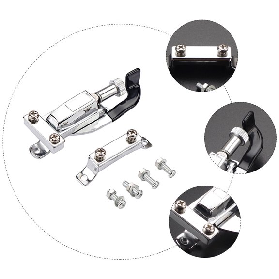 NICEXMAS Snare Drum Regulator Silver Stainless Steel Adjustment for Music Practice 1 Set