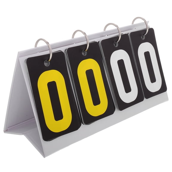 NICEXMAS Tabletop Flip Scoreboard for Pickleball and Badminton Easy to Use with Large Numbers