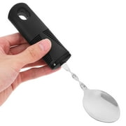 NICEXMAS Stainless Steel Adaptive Spoon with Ergonomic Non- Black Handle for Seniors and Elderly Adults