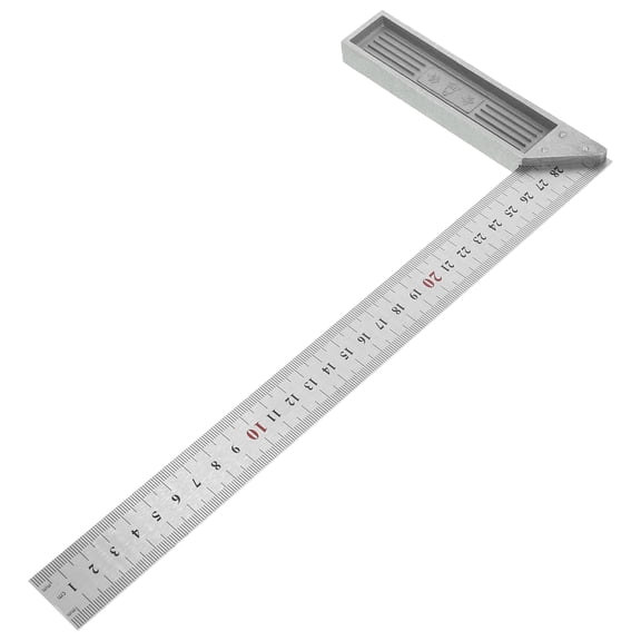 NICEXMAS Steel Carpenter Square Ruler with Clear Numbers for Precise Guitar Measurements