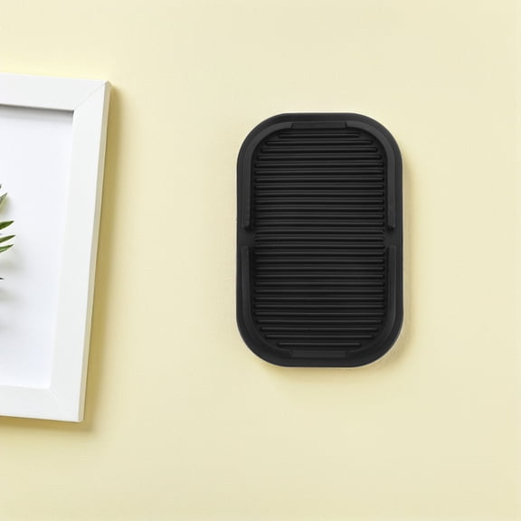 NICEXMAS Anti Slip Silicone Mat Dashboard Non Slip Car Mat Silicone Black for Drivers Driving 2PCS