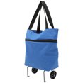 thumbnail image 1 of NICEXMAS Storage Bag with Wheels Trolley Adjustable Handle Shopping Bag Tote Bag Shopping Storage Bag Metal Plastic 42X16CM, 1 of 6