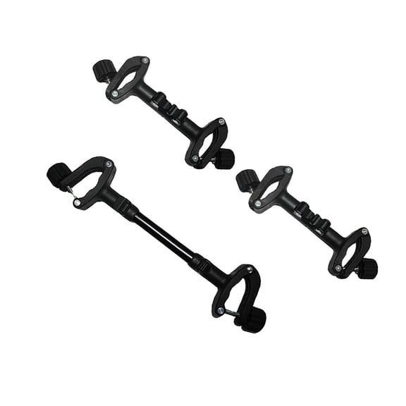 NICEXMAS Stroller Connector Baby Accessories 24.00X9.00X3.00CM Black Plastic Material Travel