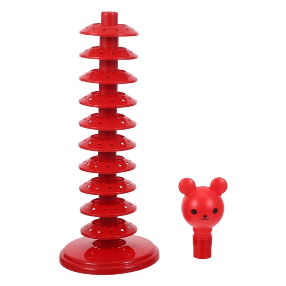 NICEXMAS Decorative Red Lollipop Holder Stand with Stable Circular Base for Home Candy Display