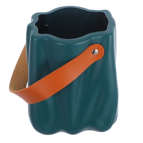 NICEXMAS Navy European Style Handle Flower Vase Planter Lightweight Modern Decorative Container