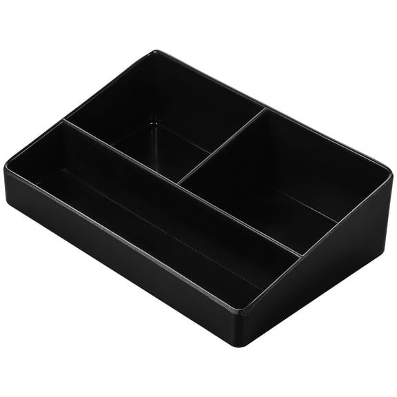 NICEXMAS Black Coffee Bar Organizer with Multiple Compartments for Sugar Packets, Tea Bags, and Countertop Storage