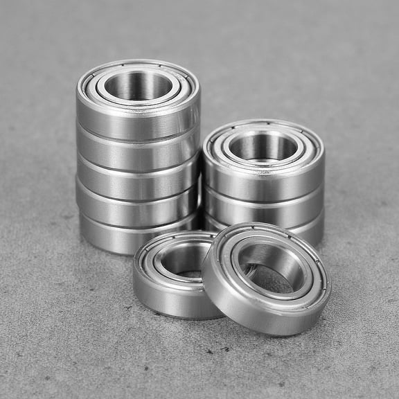 NICEXMAS UEETEK 10pcs 6800ZZ Deep Groove Ball Bearings Two Side Metal Mechanical Parts Accessories