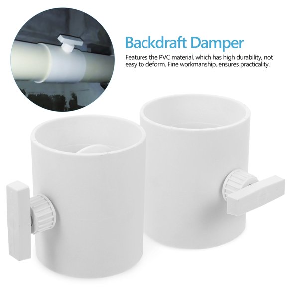 NICEXMAS White PVC Ducting Insert, Easy to Operate, Airflow Preventer, Home Vent