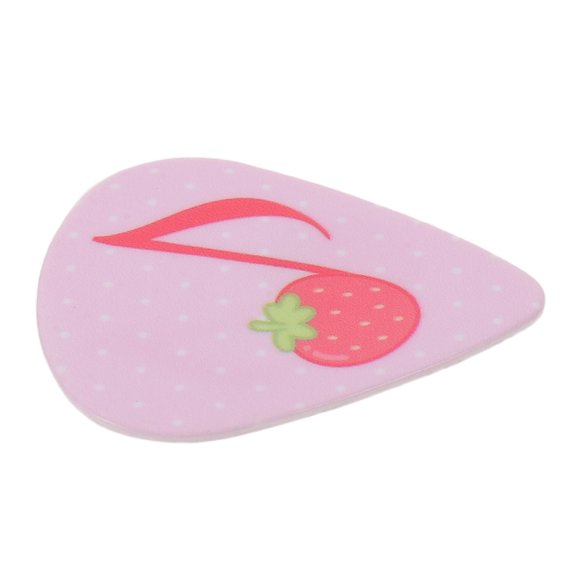 NICEXMAS Vintage Style Pink Strawberry Guitar Pick Thin Celluloid Plectrum for Guitar Practice and Strumming