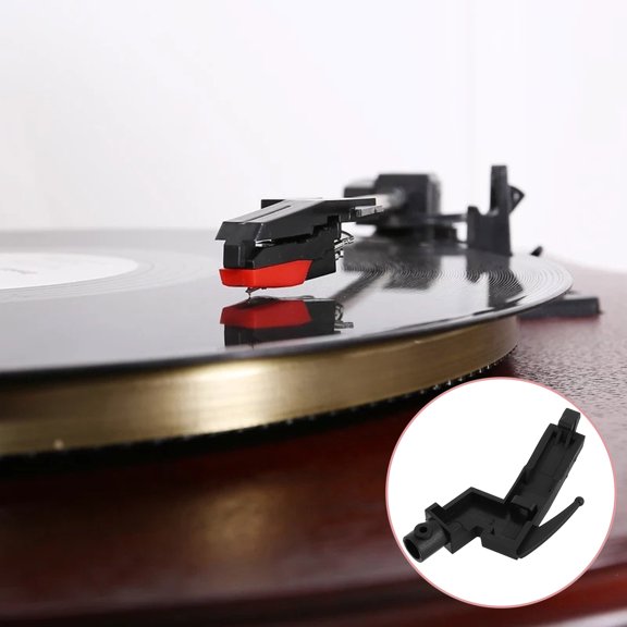 NICEXMAS Vinyl Accessories Black Plastic Turntable Needle Rack with Sturdy Construction for Home