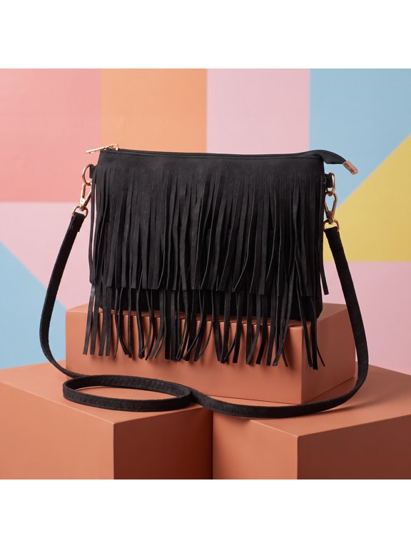 Western Trendy Fringe Crossbody Purse Country Shoulder Bags