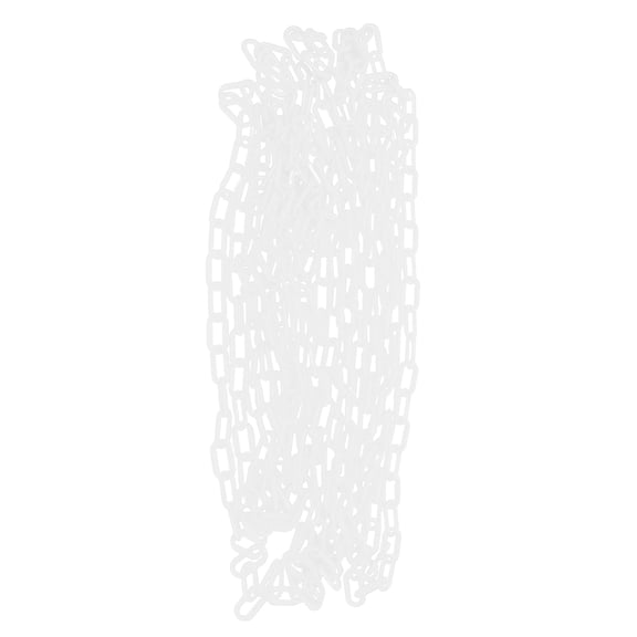 NICEXMAS White Plastic Chain with Easy Setup, Weather Resistant for Parking Lots, Safety Zones, and Outdoor Use