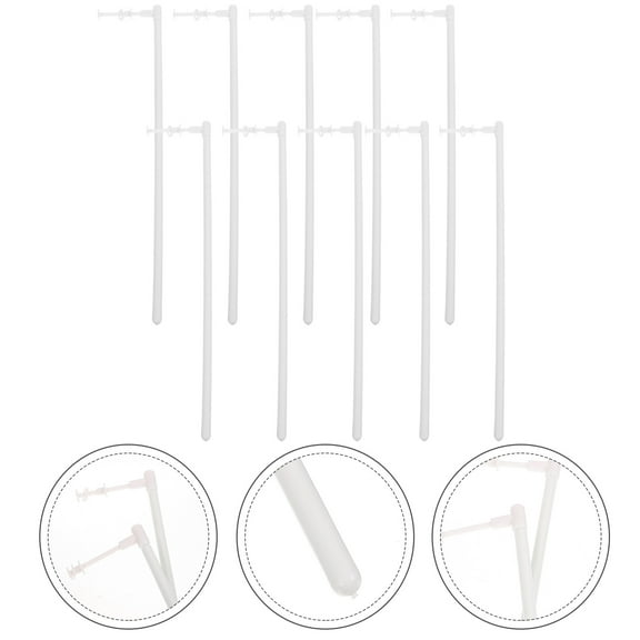 NICEXMAS  Windmill Accessories Pinwheel Rod Parts Handheld 27.50X0.80X0.80CM White Pvc Child