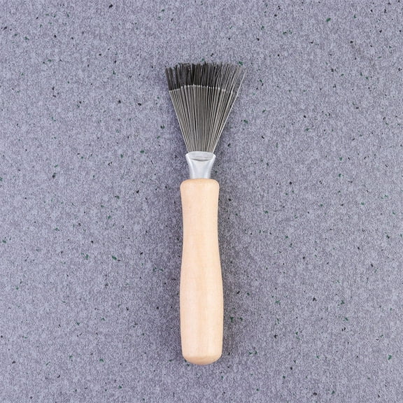 NICEXMAS 2Pcs Hair Brush Cleaning Tool Made of Wood and Metal for Quick Comb Cleaning