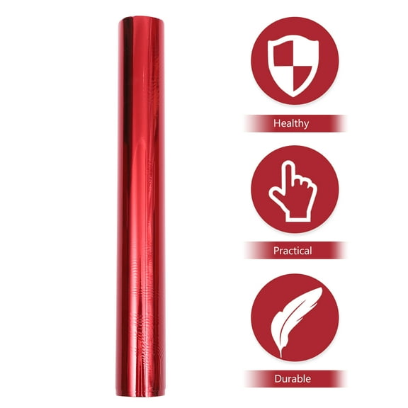 NICEXMAS Red Cellophane Wrap Film for and Flower Decoration, Transparent Opp Material for Crafting and Packaging