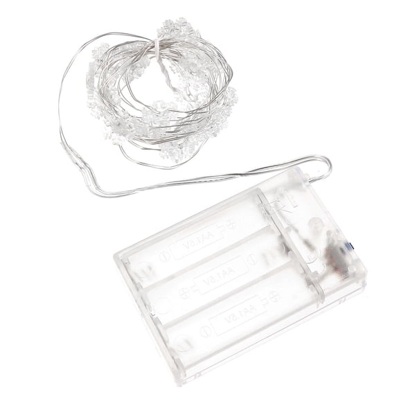 NICEXMAS Transparent Xmas LED ng Light with Snowflake Design for Bedroom and Party Decoration